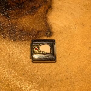 Italian Bracelet Silver Cat Charm